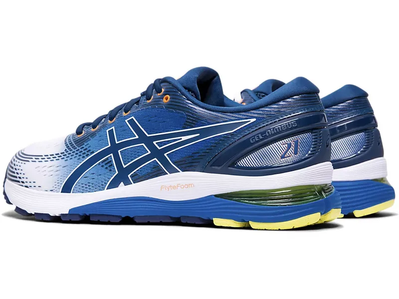 Asics Men's GEL-Nimbus 21 White/Lake UK 9.5-3